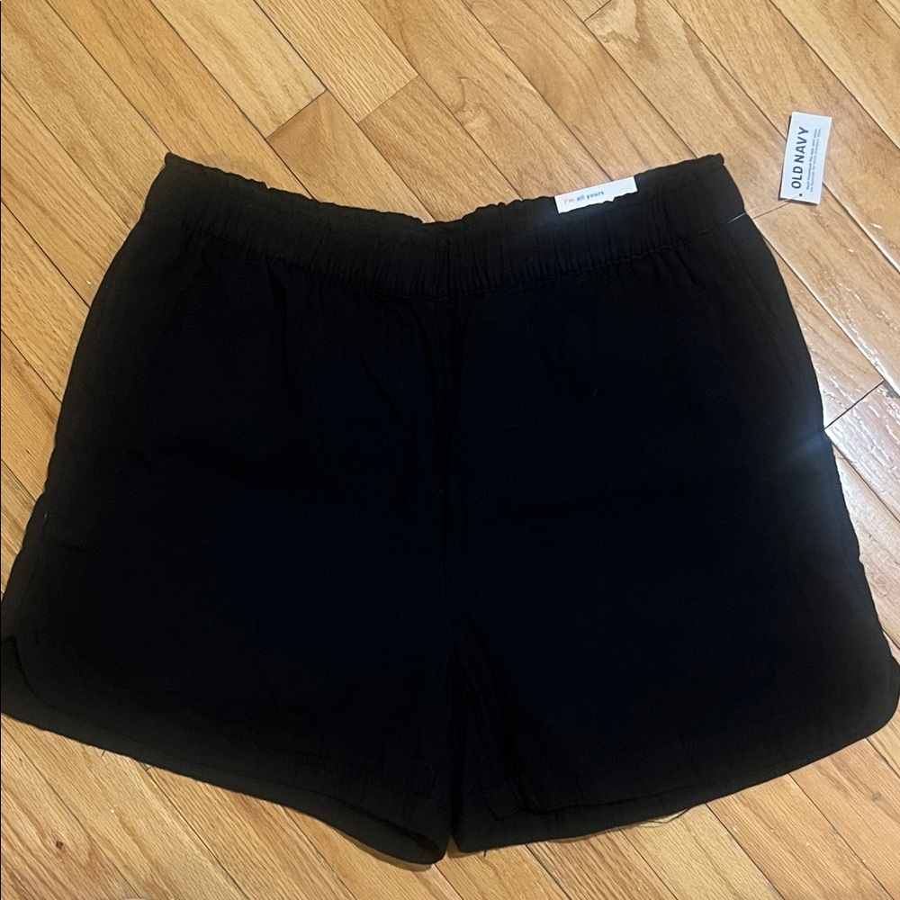 Old Navy Black cotton gauze Shorts